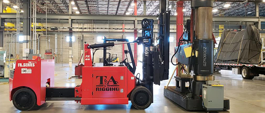 Equipment Moving by T&A Rigging inc.